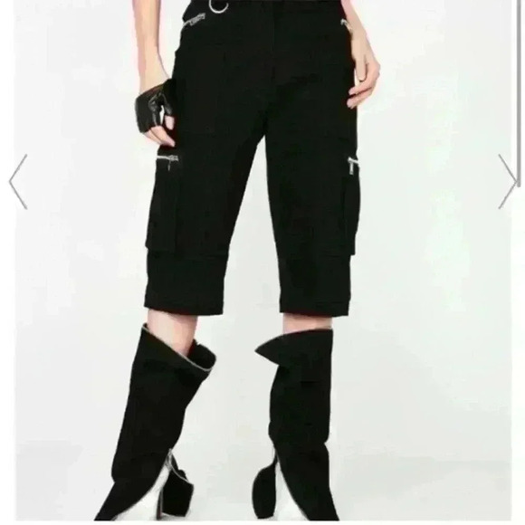 NWT I.AM.GIA Ursa Black Noir Convertible Cargo Pants, XS - Picture 4 of 15